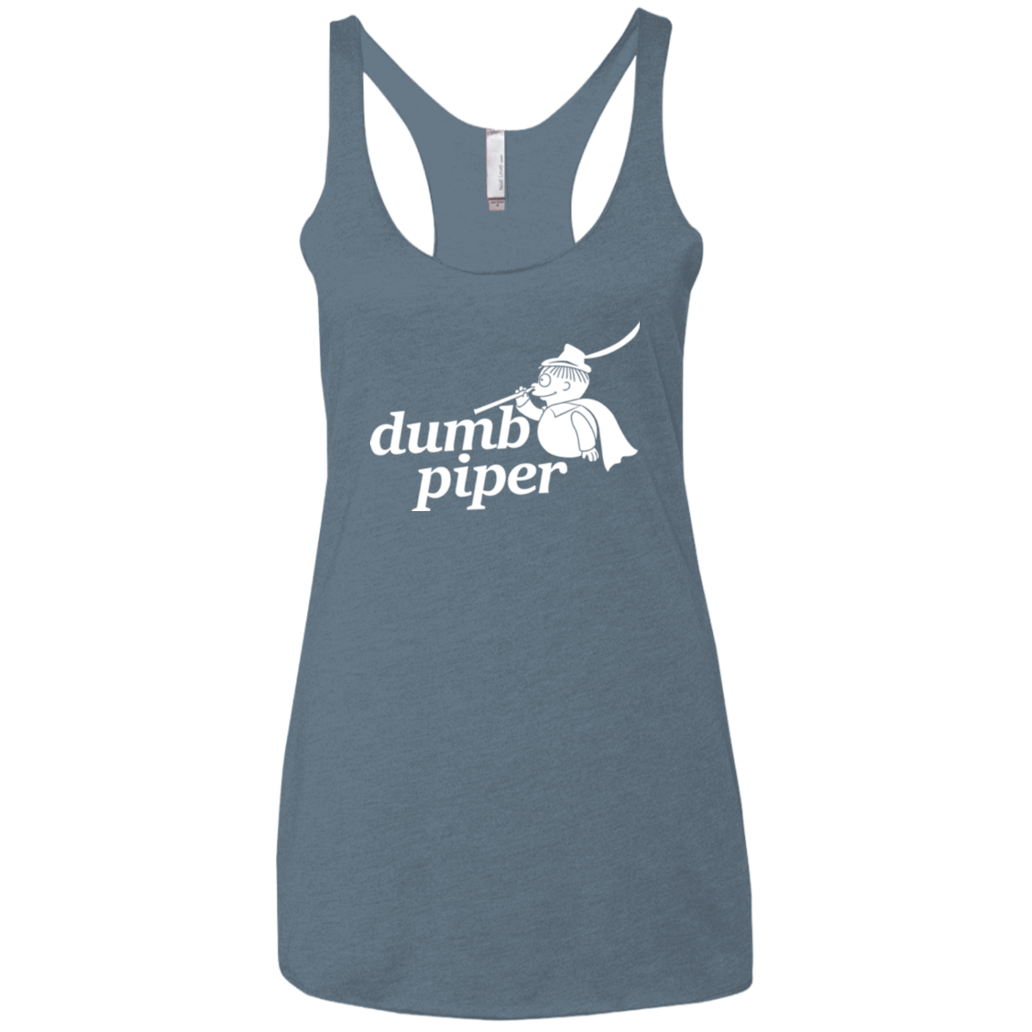 T-Shirts Indigo / X-Small Dumb Piper Women's Triblend Racerback Tank