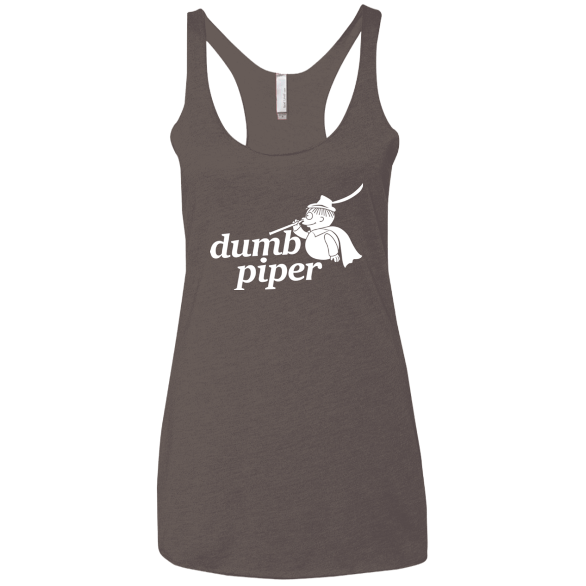 T-Shirts Macchiato / X-Small Dumb Piper Women's Triblend Racerback Tank