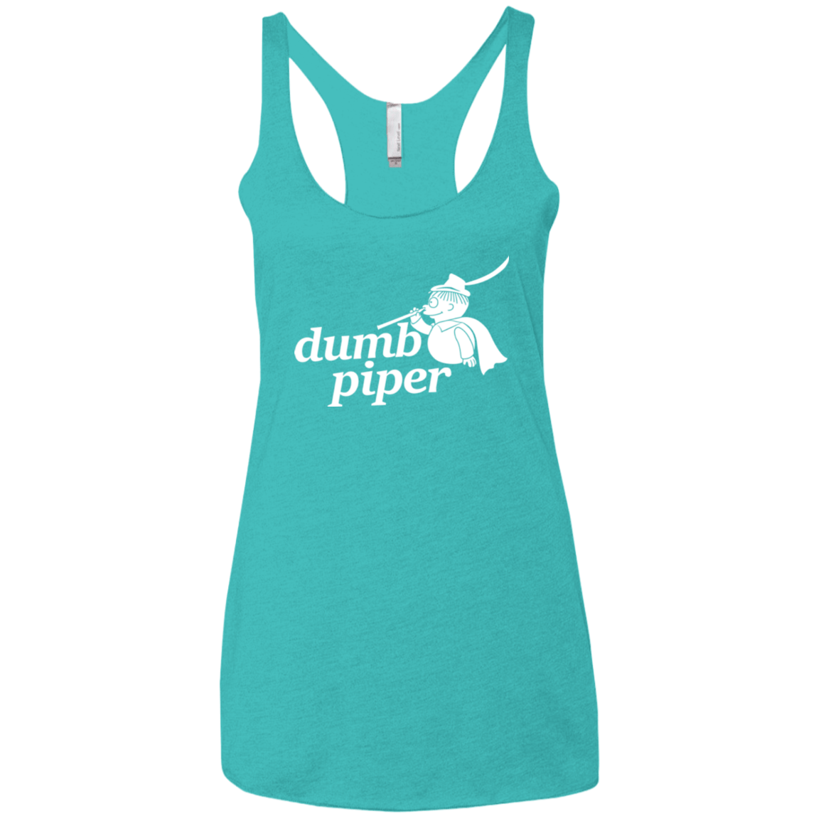 T-Shirts Tahiti Blue / X-Small Dumb Piper Women's Triblend Racerback Tank