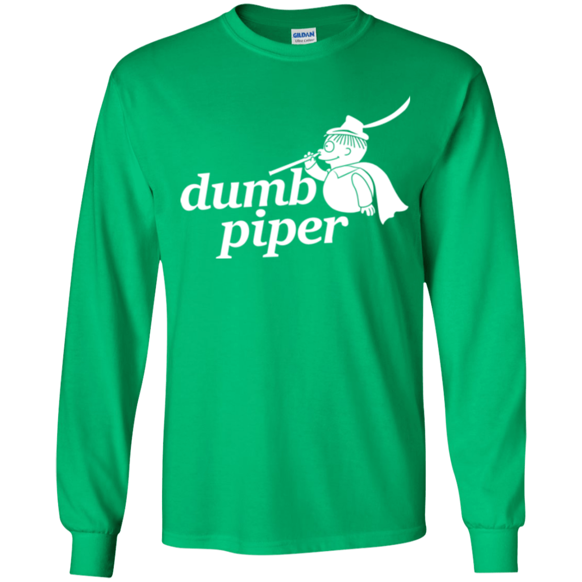 T-Shirts Irish Green / YS Dumb Piper Youth Long Sleeve T-Shirt