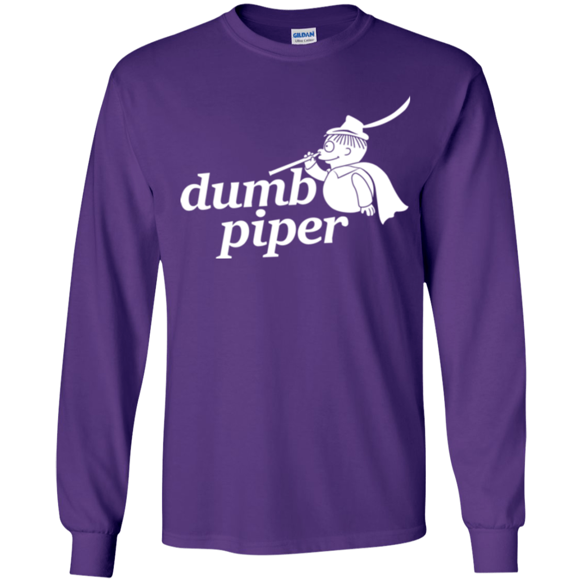 T-Shirts Purple / YS Dumb Piper Youth Long Sleeve T-Shirt