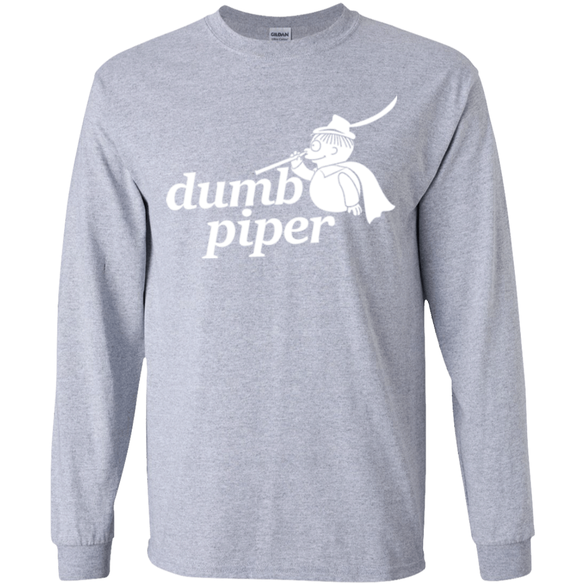 T-Shirts Sport Grey / YS Dumb Piper Youth Long Sleeve T-Shirt
