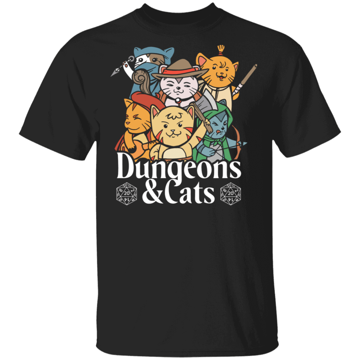T-Shirts Black / S Dungeon Cats T-Shirt