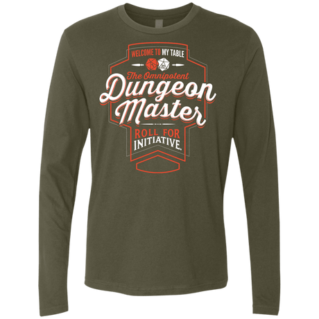 T-Shirts Military Green / S Dungeon Master Men's Premium Long Sleeve
