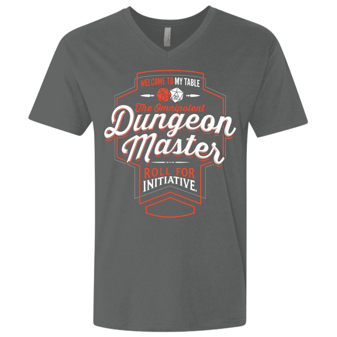 T-Shirts Heavy Metal / X-Small Dungeon Master Men's Premium V-Neck