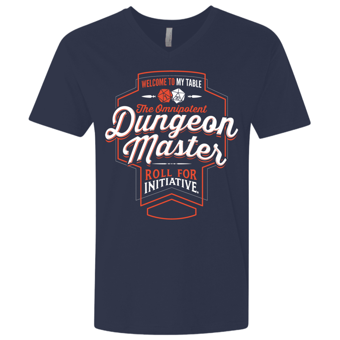 T-Shirts Midnight Navy / X-Small Dungeon Master Men's Premium V-Neck