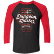 T-Shirts Vintage Black/Vintage Red / X-Small Dungeon Master Men's Triblend 3/4 Sleeve
