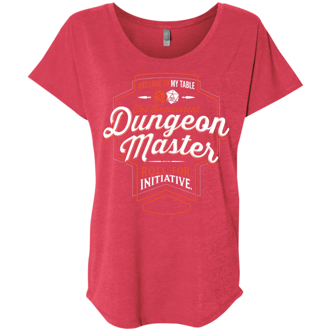 T-Shirts Vintage Red / X-Small Dungeon Master Triblend Dolman Sleeve