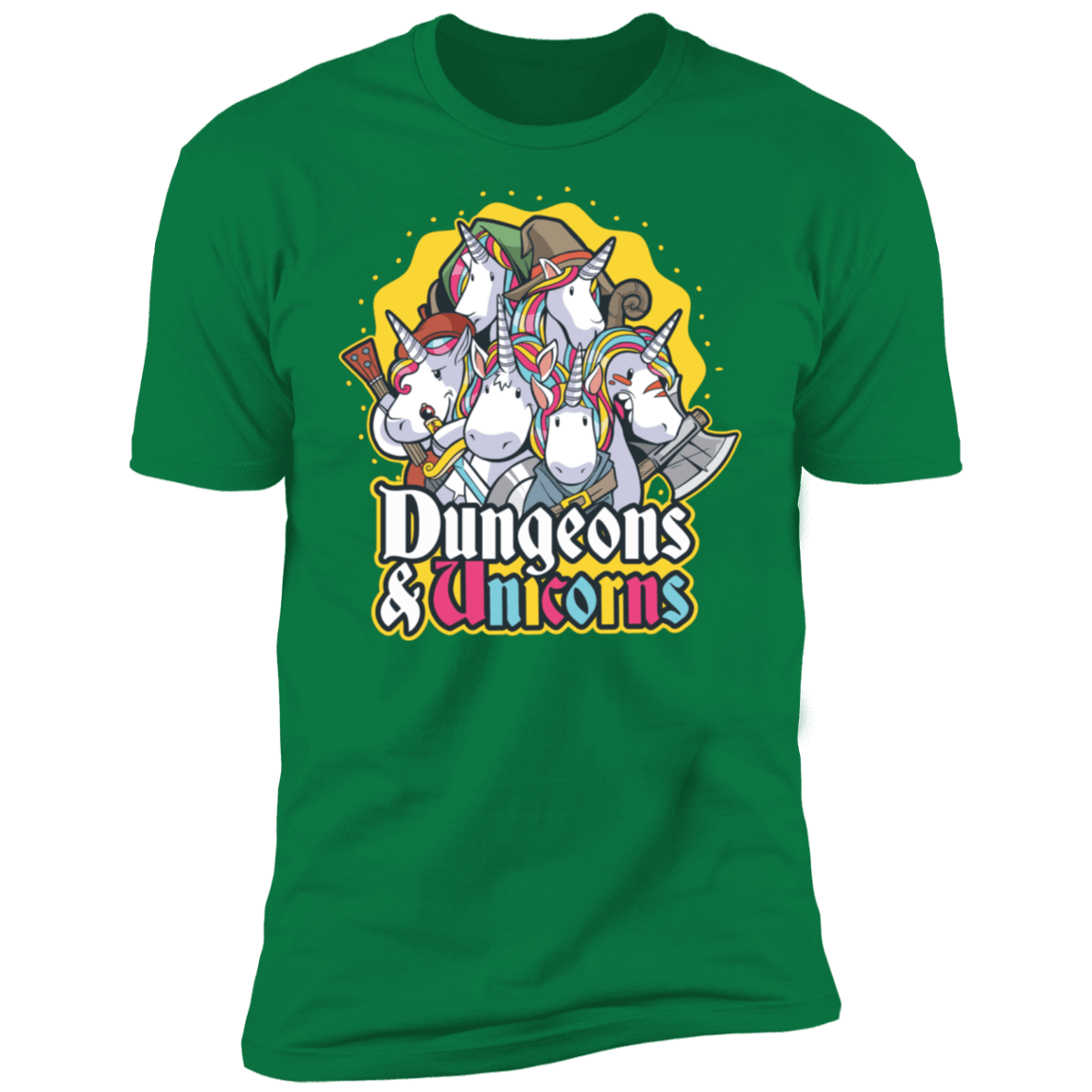 T-Shirts Kelly Green / S Dungeons And Unicorns Men's Premium T-Shirt