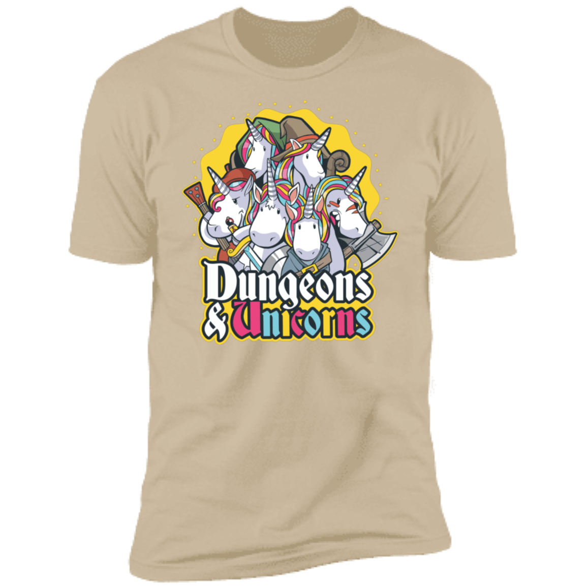 T-Shirts Sand / S Dungeons And Unicorns Men's Premium T-Shirt