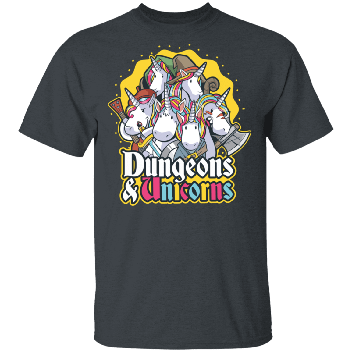T-Shirts Dark Heather / S Dungeons And Unicorns T-Shirt