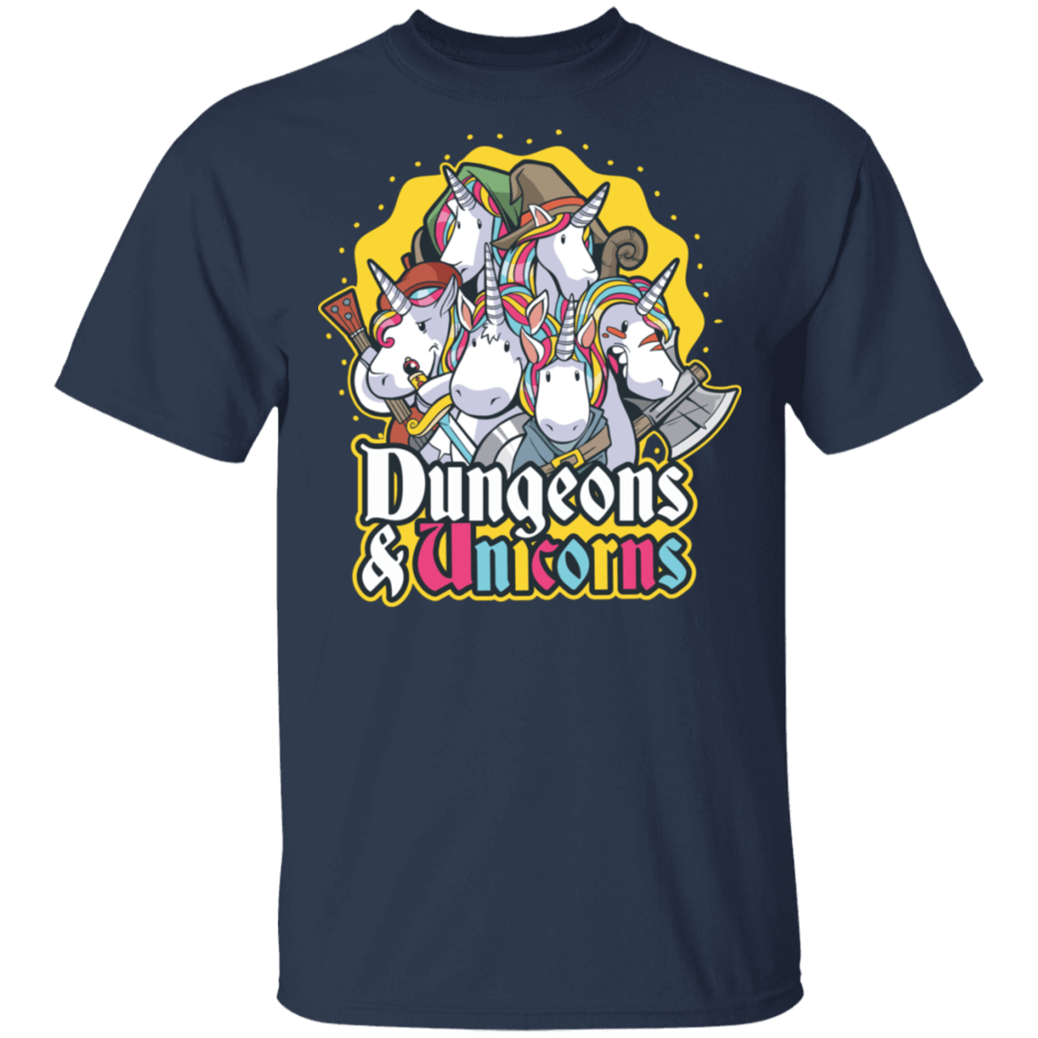 T-Shirts Navy / S Dungeons And Unicorns T-Shirt