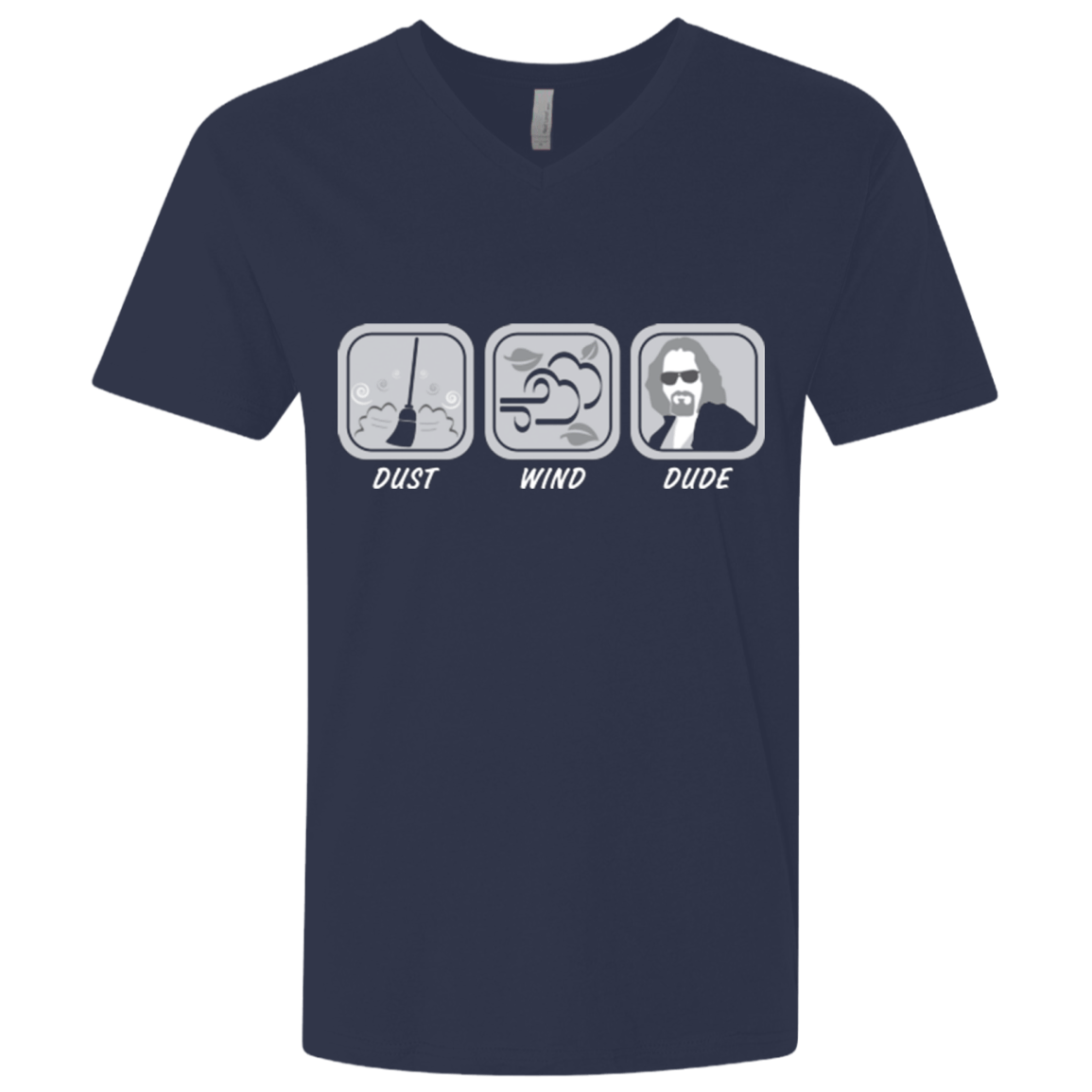 T-Shirts Midnight Navy / X-Small Dust Wind Dude Men's Premium V-Neck