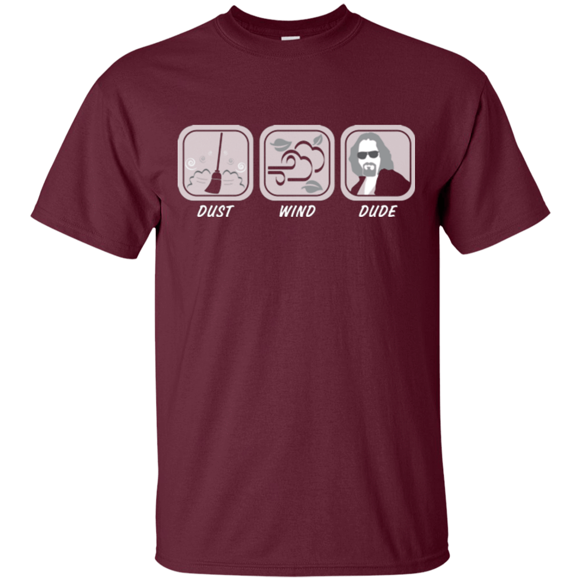 T-Shirts Maroon / Small Dust Wind Dude T-Shirt