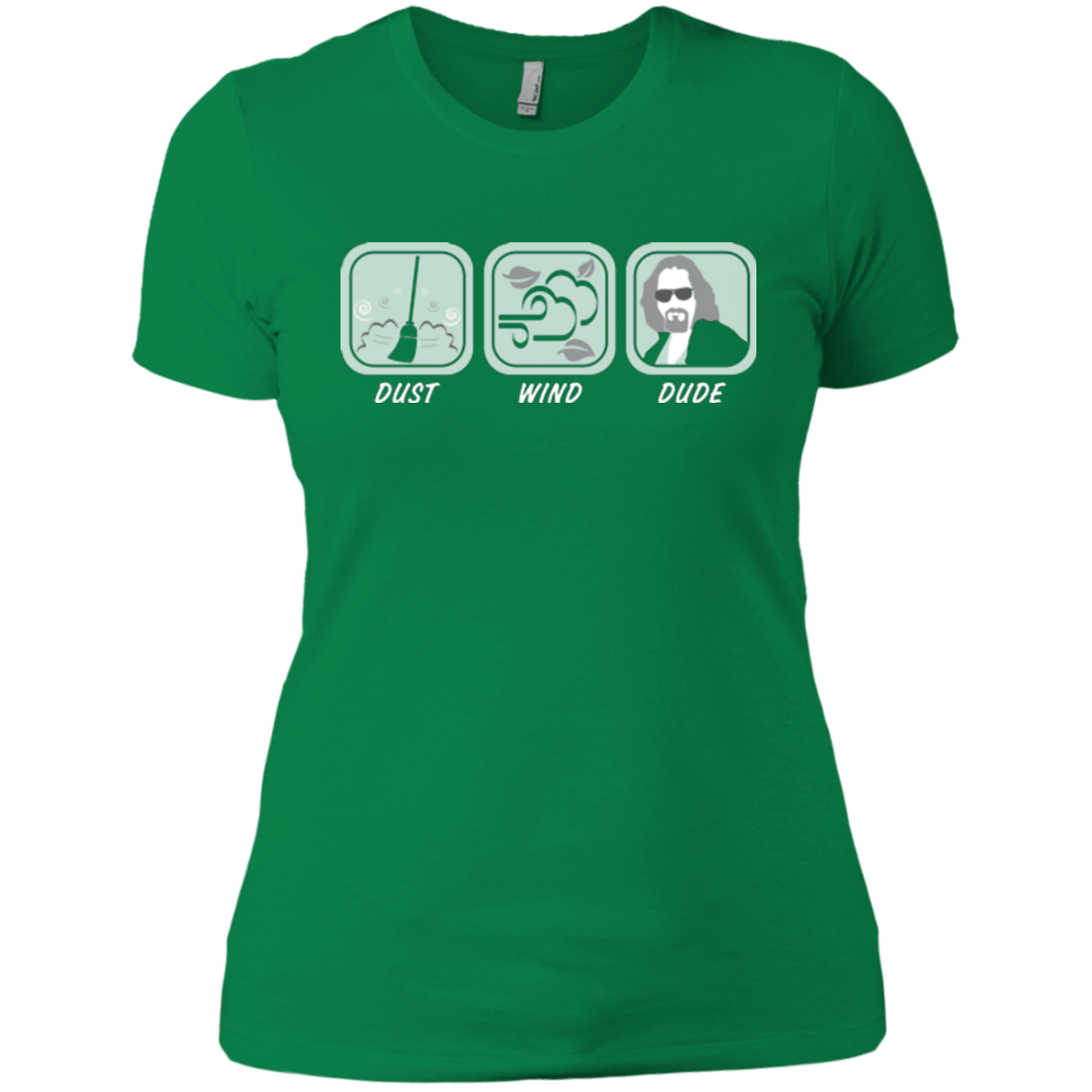 T-Shirts Kelly Green / X-Small Dust Wind Dude Women's Premium T-Shirt