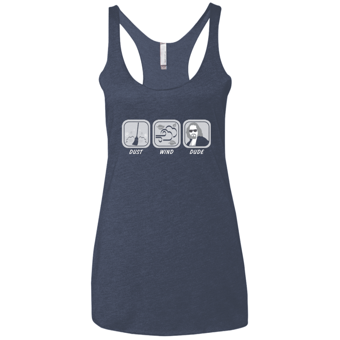 T-Shirts Vintage Navy / X-Small Dust Wind Dude Women's Triblend Racerback Tank
