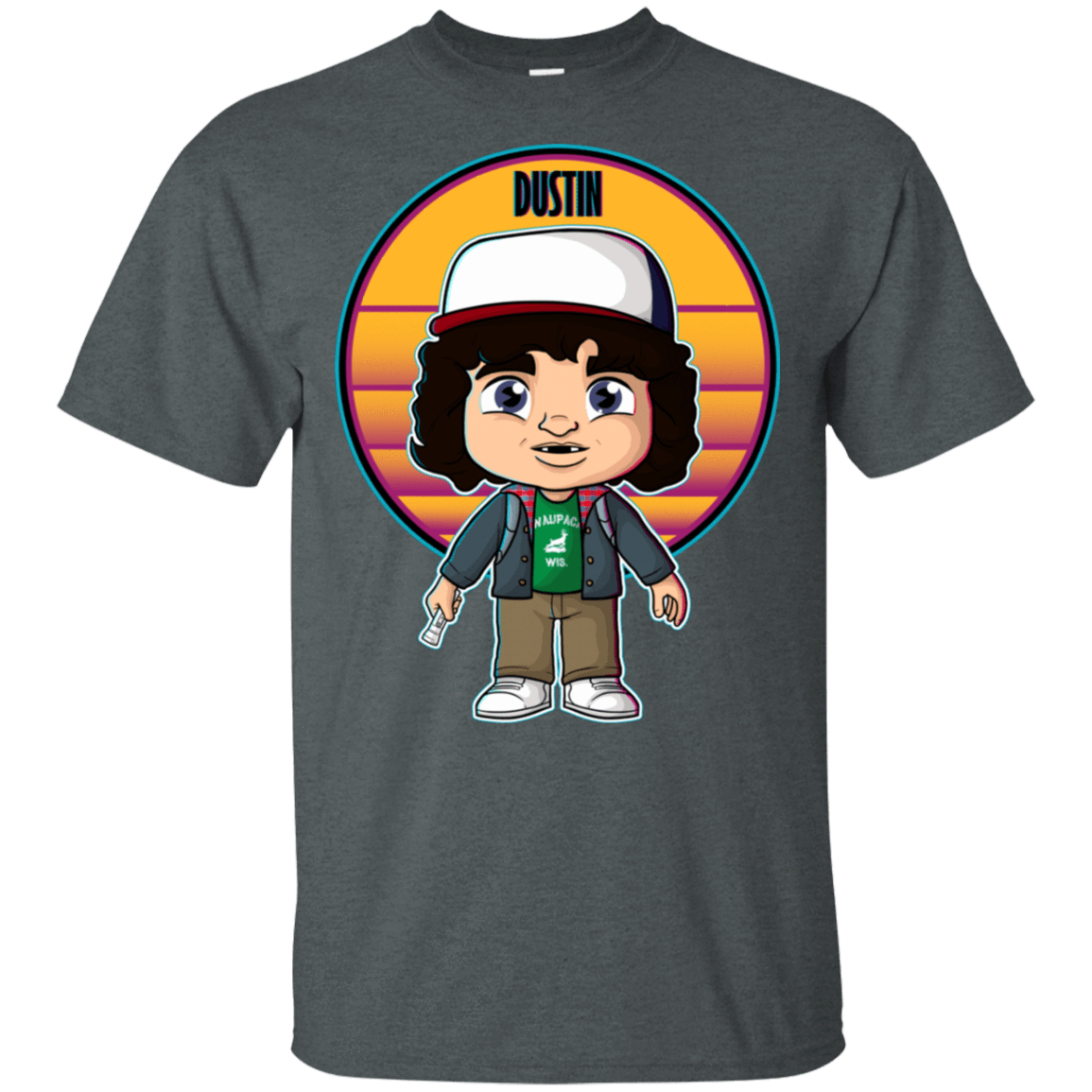 T-Shirts Dark Heather / S Dustin Pop T-Shirt