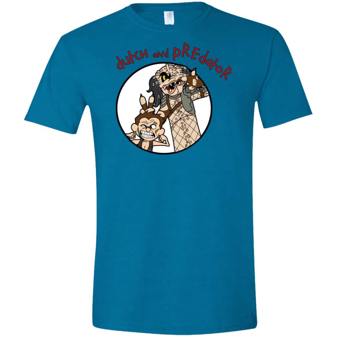 T-Shirts Antique Sapphire / S Dutch and Predator Men's Semi-Fitted Softstyle