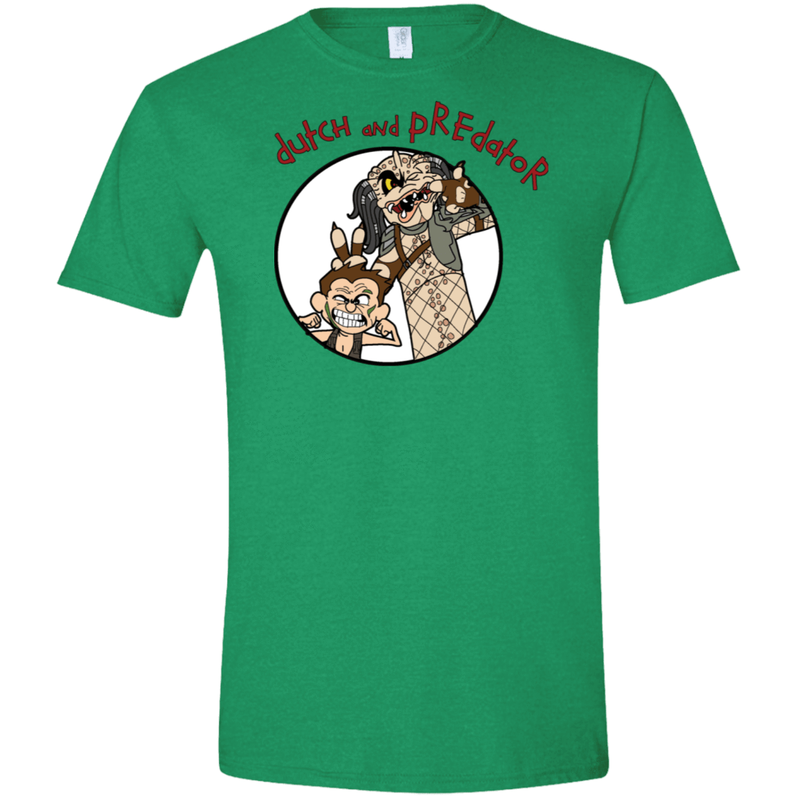 T-Shirts Heather Irish Green / S Dutch and Predator Men's Semi-Fitted Softstyle