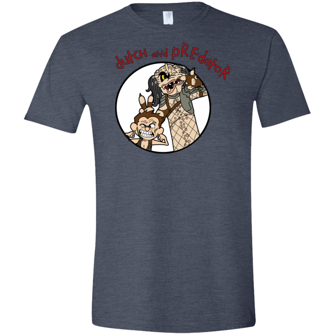 T-Shirts Heather Navy / S Dutch and Predator Men's Semi-Fitted Softstyle