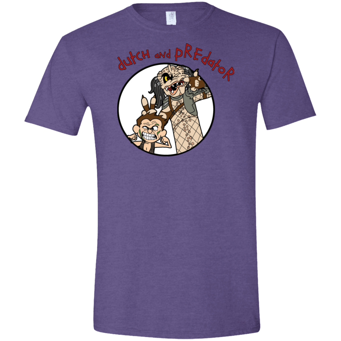 T-Shirts Heather Purple / S Dutch and Predator Men's Semi-Fitted Softstyle
