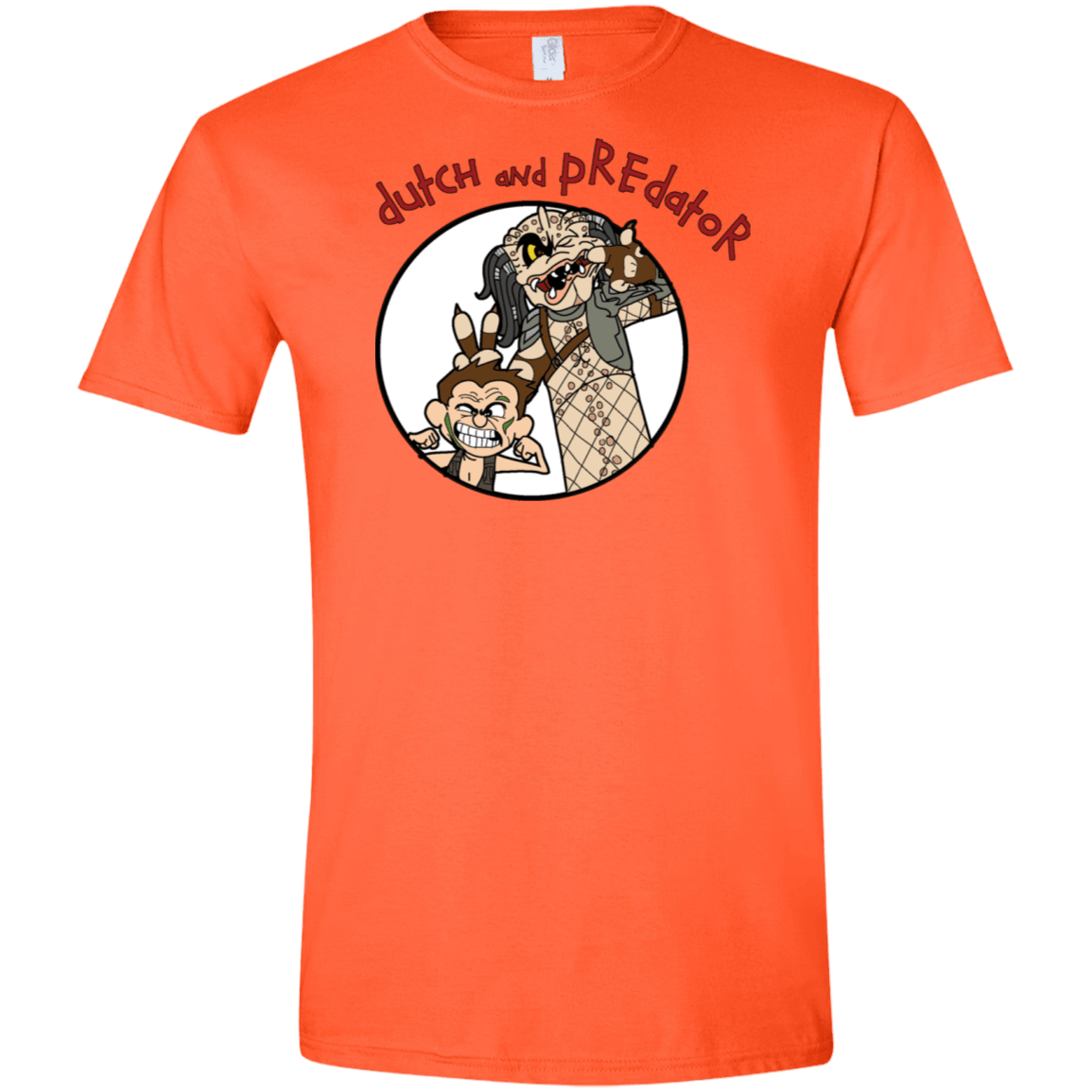 T-Shirts Orange / S Dutch and Predator Men's Semi-Fitted Softstyle