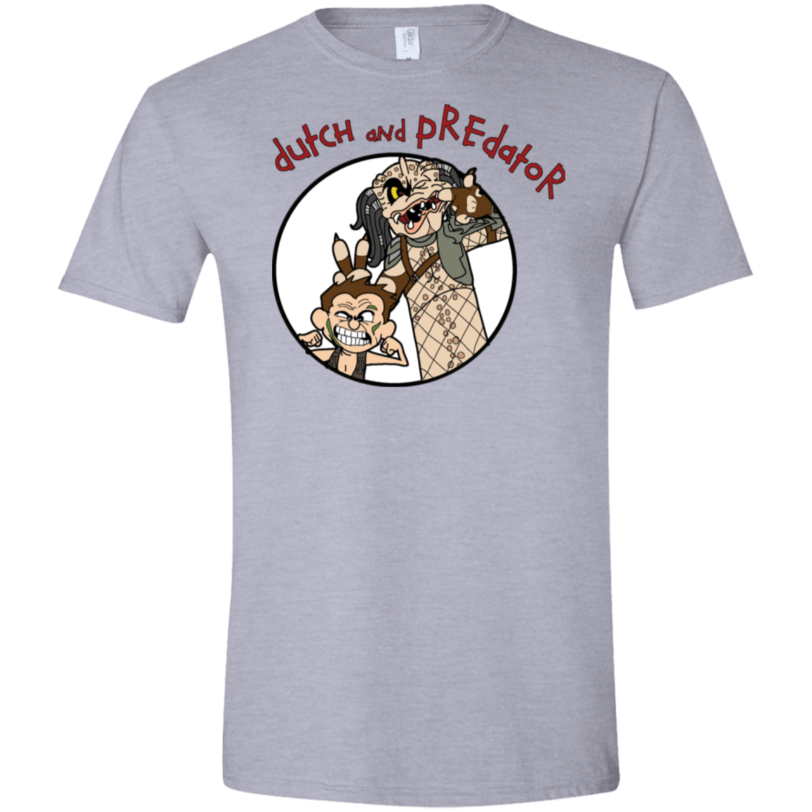 T-Shirts Sport Grey / X-Small Dutch and Predator Men's Semi-Fitted Softstyle