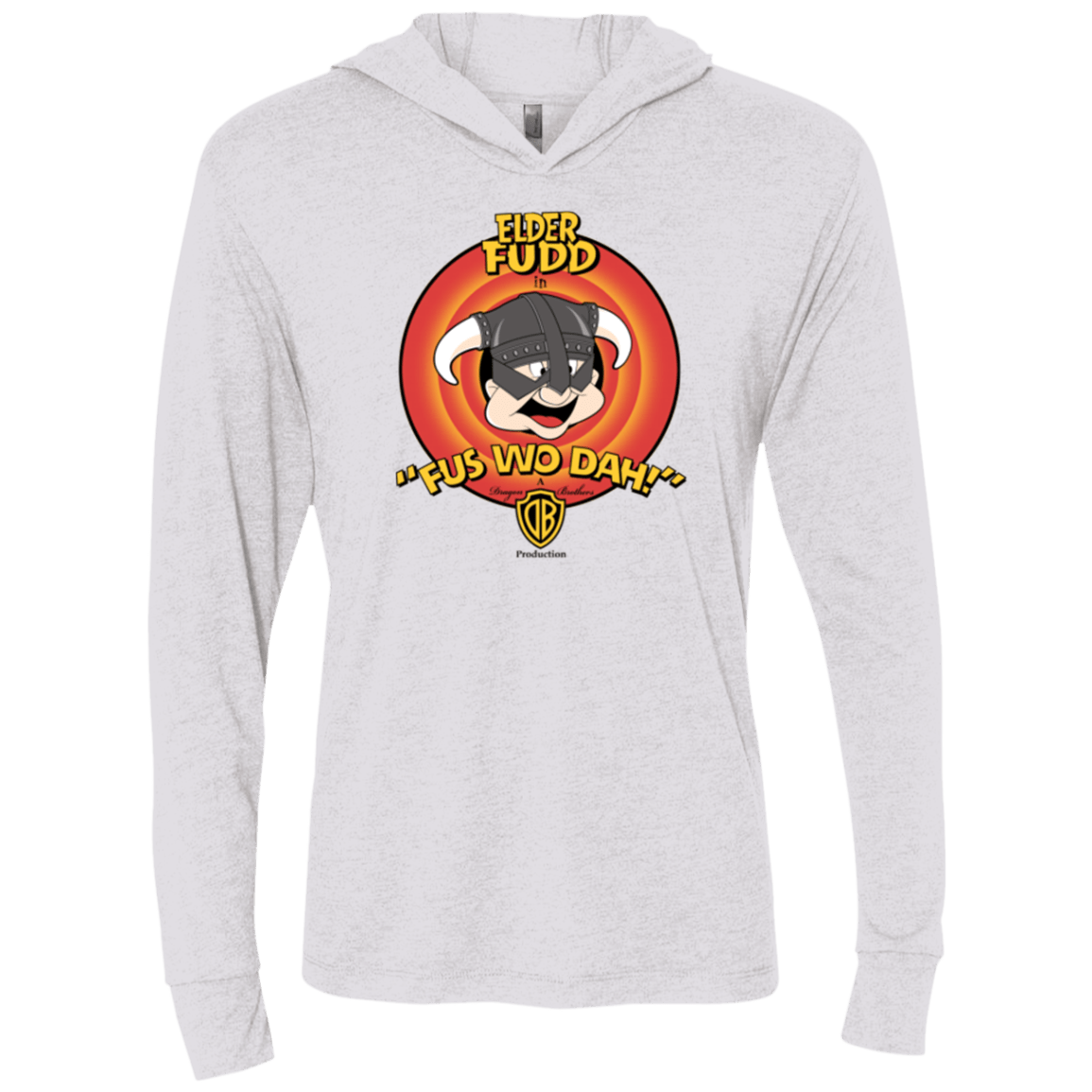 T-Shirts Heather White / X-Small Dwagonborn Triblend Long Sleeve Hoodie Tee