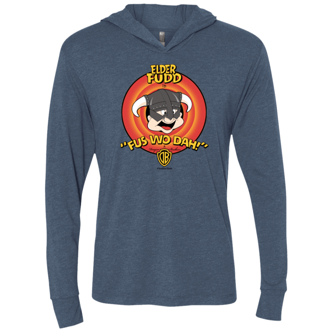 T-Shirts Indigo / X-Small Dwagonborn Triblend Long Sleeve Hoodie Tee