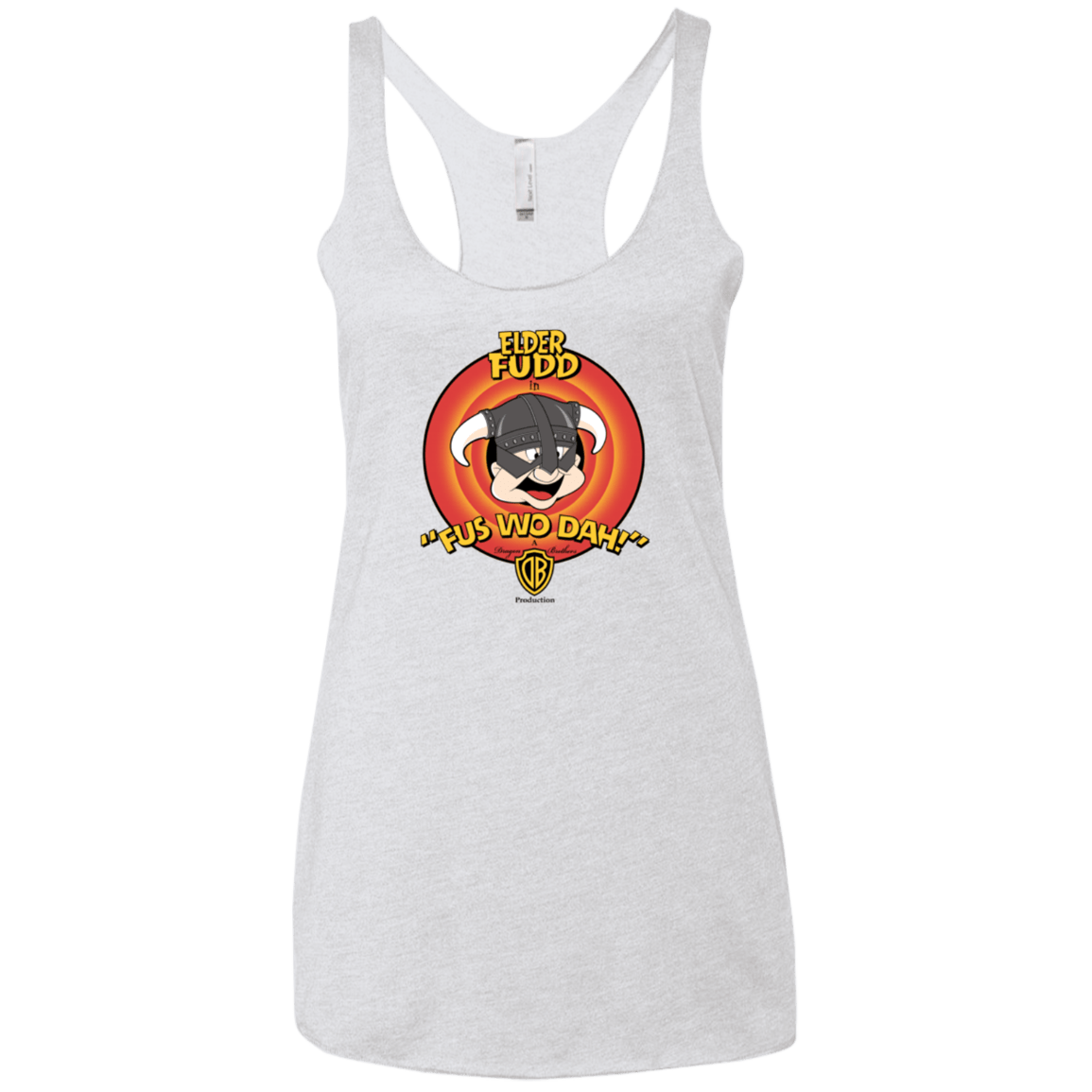 T-Shirts Heather White / X-Small Dwagonborn Women's Triblend Racerback Tank