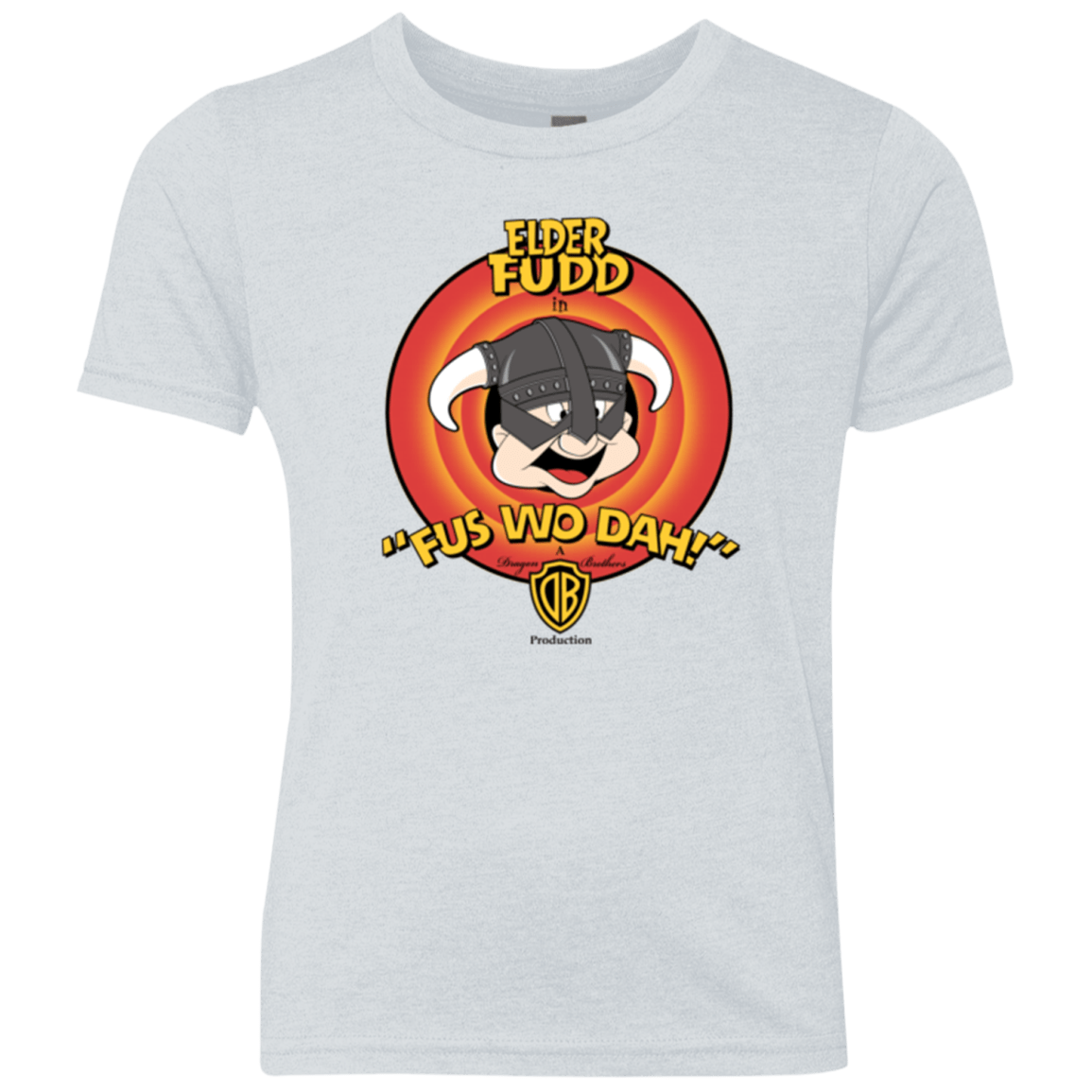 T-Shirts Heather White / YXS Dwagonborn Youth Triblend T-Shirt