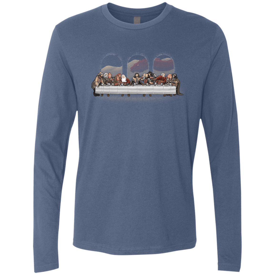T-Shirts Indigo / S Dwarf Dinner Men's Premium Long Sleeve
