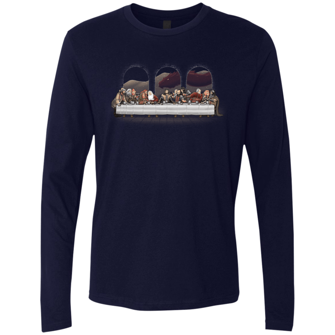 T-Shirts Midnight Navy / S Dwarf Dinner Men's Premium Long Sleeve