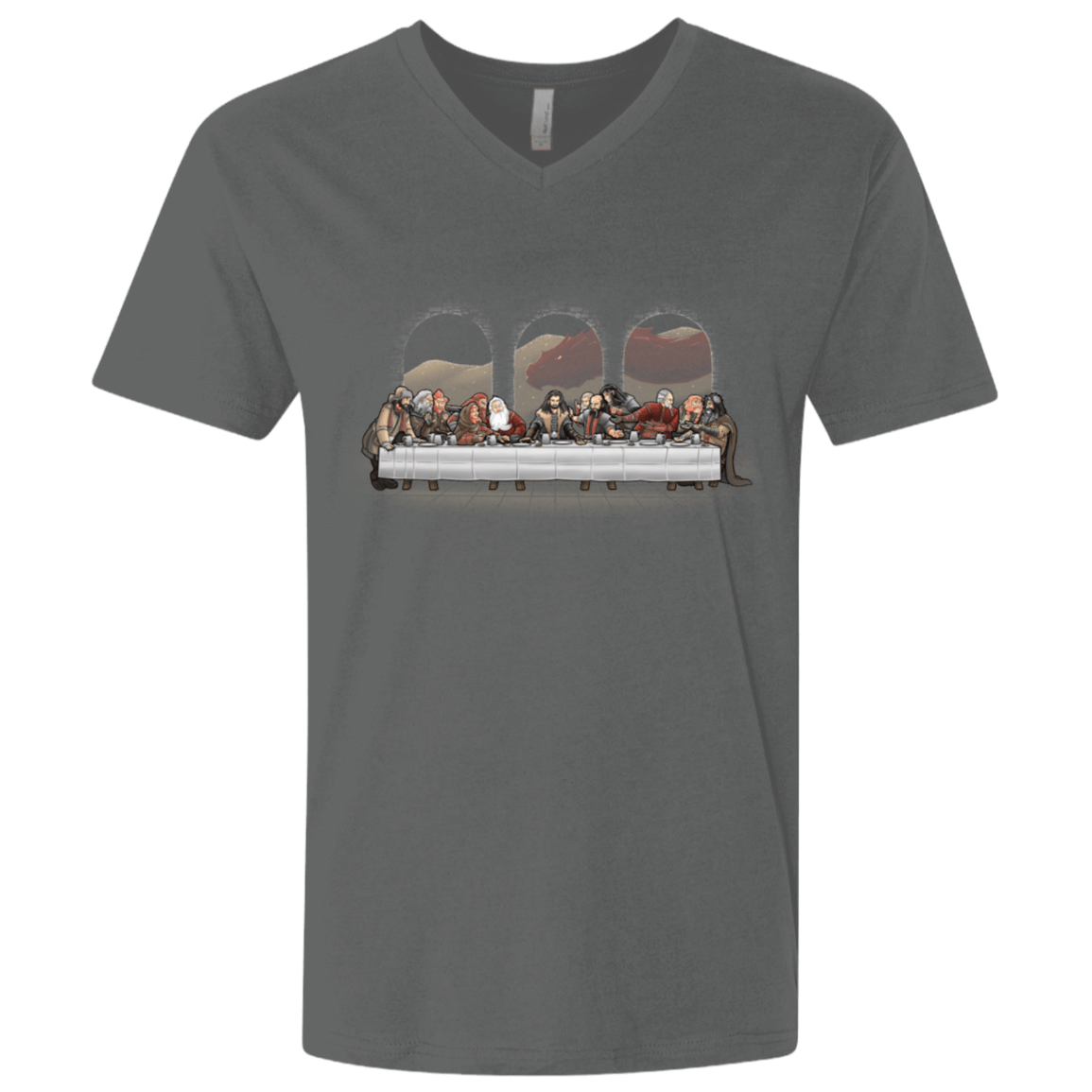 T-Shirts Heavy Metal / X-Small Dwarf Dinner Men's Premium V-Neck