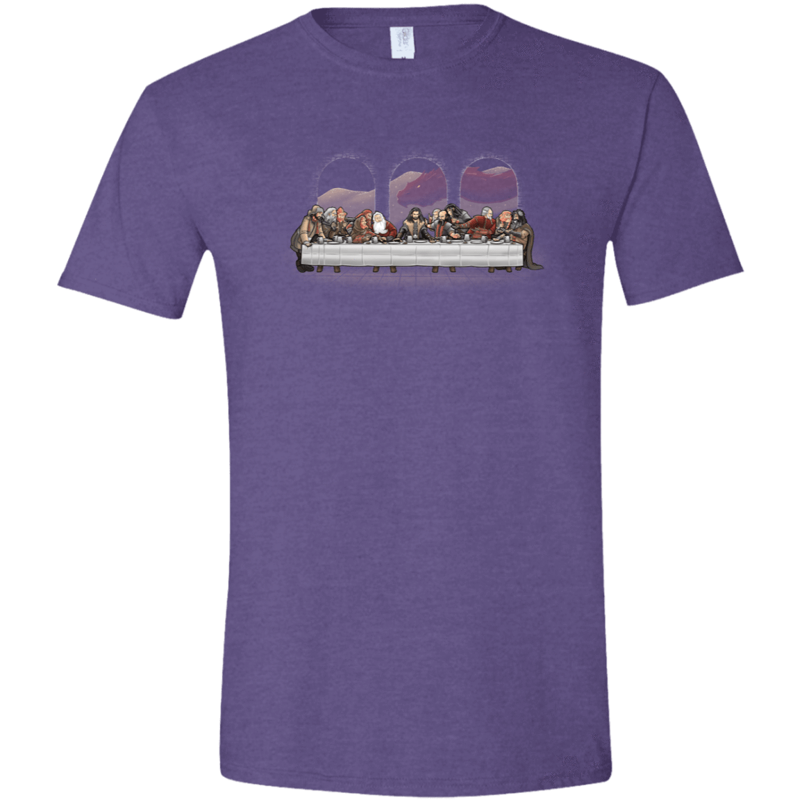 T-Shirts Heather Purple / S Dwarf Dinner Men's Semi-Fitted Softstyle