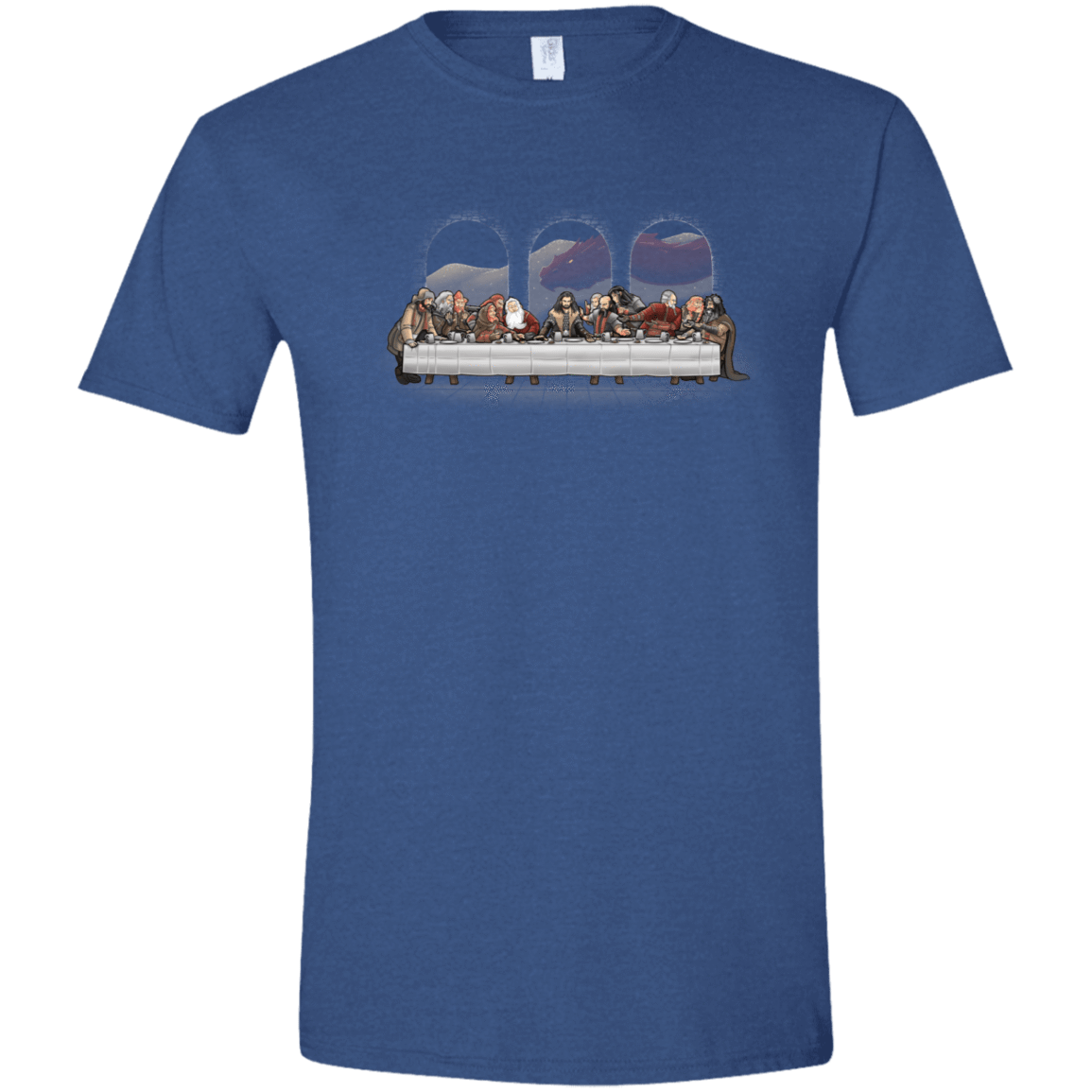 T-Shirts Heather Royal / X-Small Dwarf Dinner Men's Semi-Fitted Softstyle