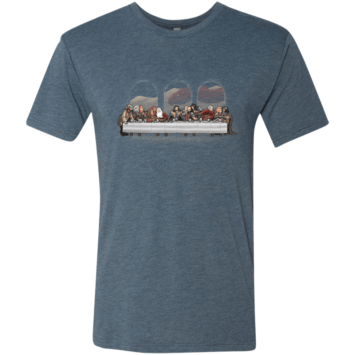 T-Shirts Indigo / S Dwarf Dinner Men's Triblend T-Shirt