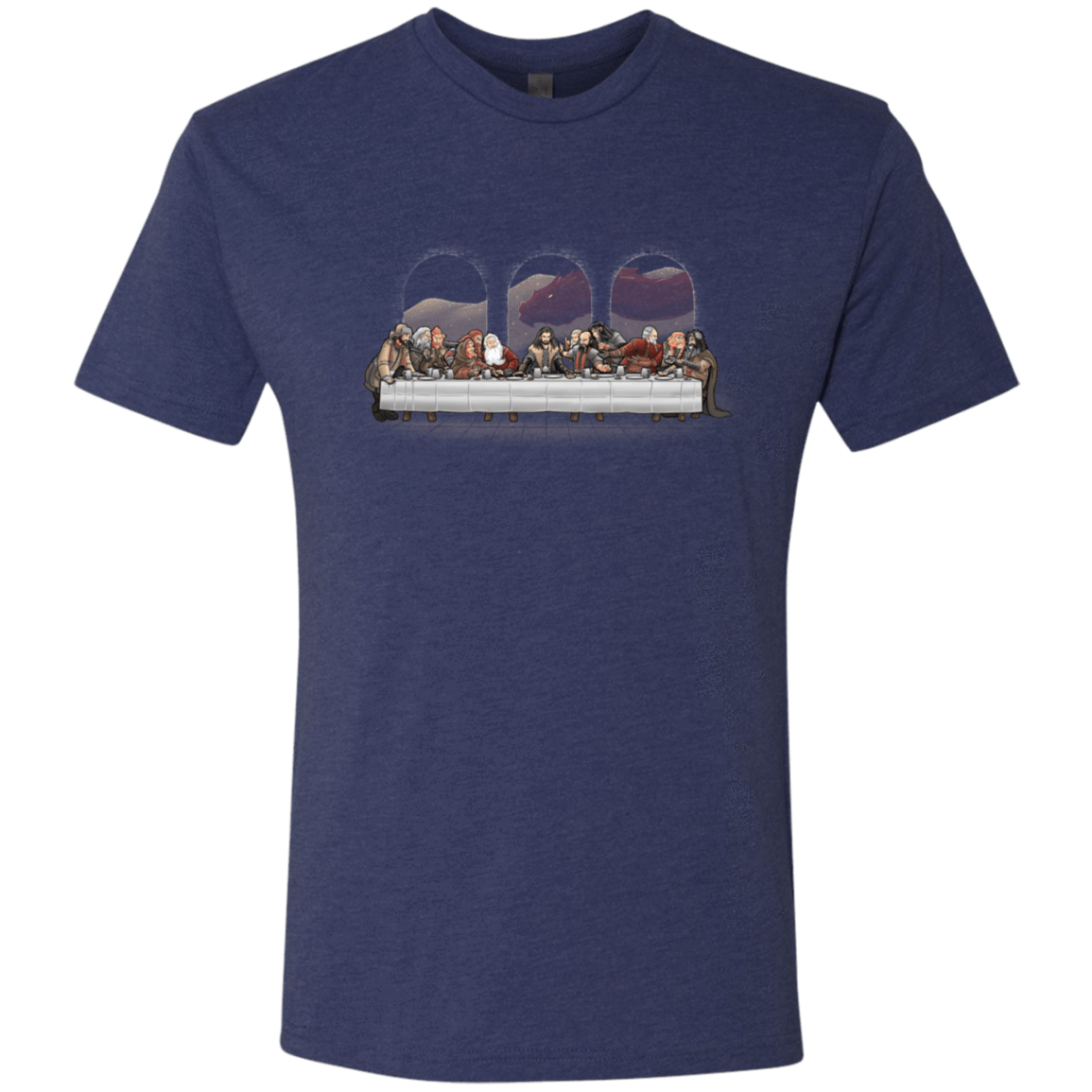 T-Shirts Vintage Navy / S Dwarf Dinner Men's Triblend T-Shirt