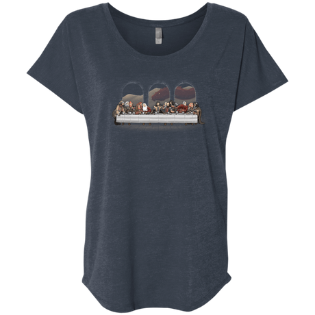 T-Shirts Vintage Navy / X-Small Dwarf Dinner Triblend Dolman Sleeve