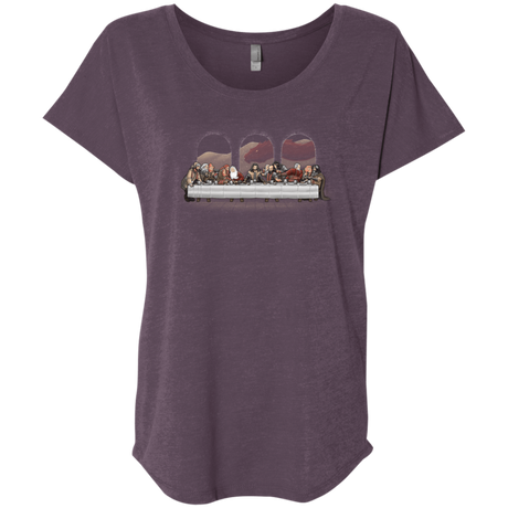 T-Shirts Vintage Purple / X-Small Dwarf Dinner Triblend Dolman Sleeve