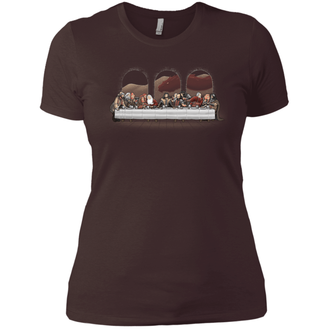T-Shirts Dark Chocolate / X-Small Dwarf Dinner Women's Premium T-Shirt