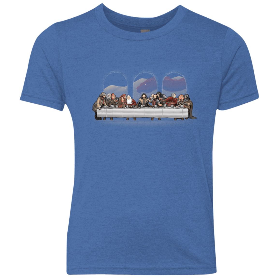 T-Shirts Vintage Royal / YXS Dwarf Dinner Youth Triblend T-Shirt