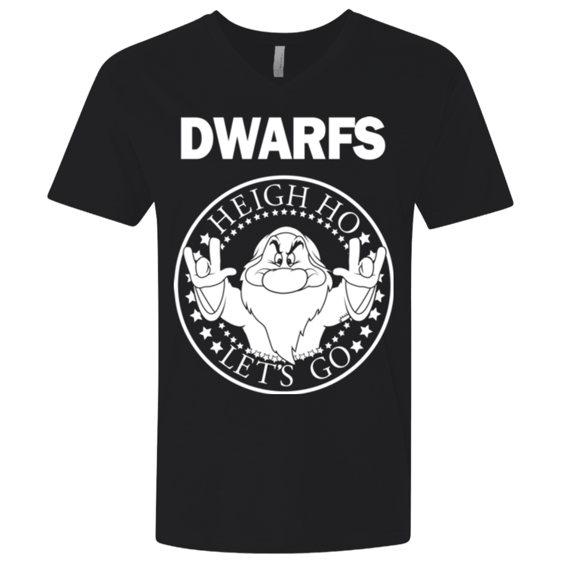 T-Shirts Black / X-Small Dwarfs Men's Premium V-Neck