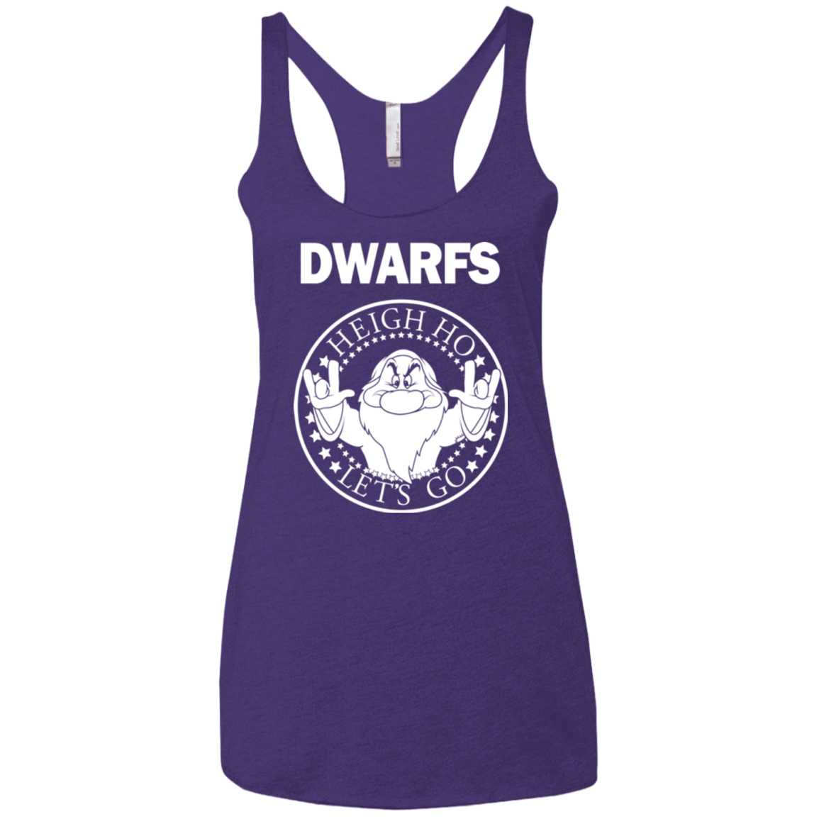 T-Shirts Purple Rush / X-Small Dwarfs Women's Triblend Racerback Tank