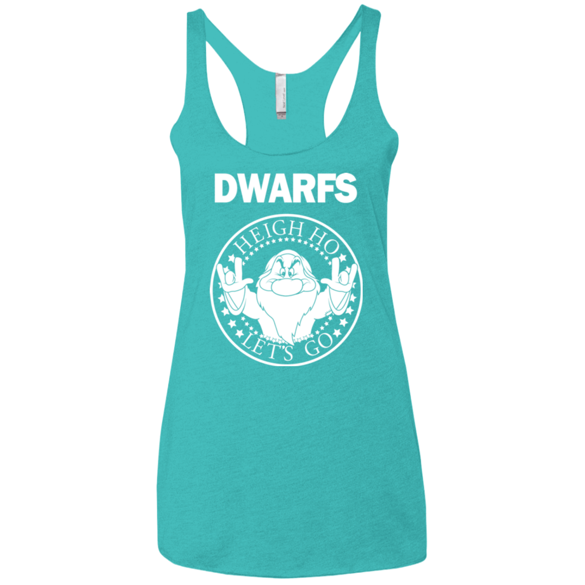 T-Shirts Tahiti Blue / X-Small Dwarfs Women's Triblend Racerback Tank