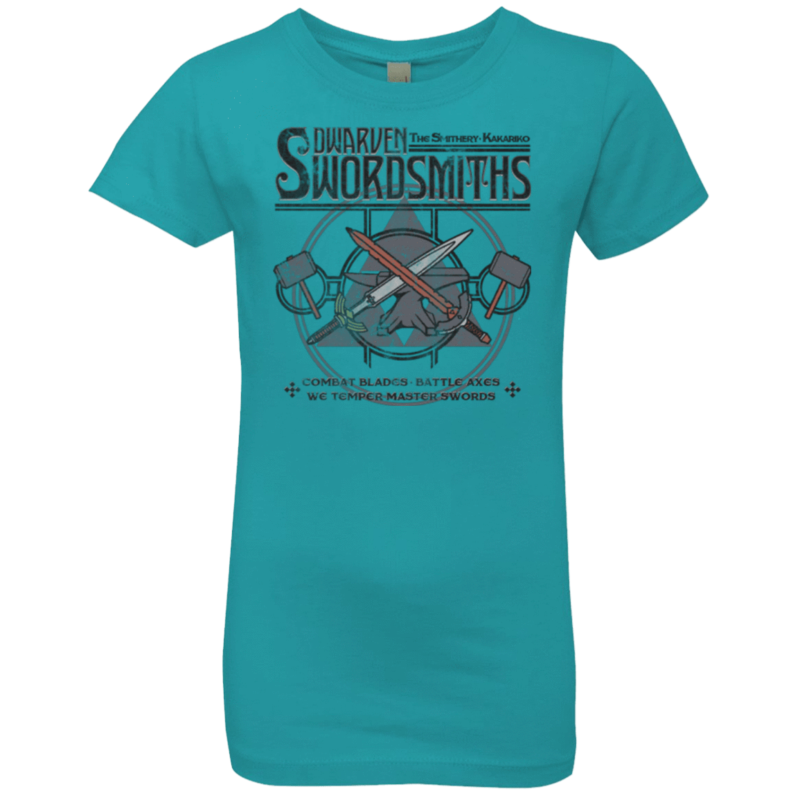 T-Shirts Tahiti Blue / YXS Dwarven Swordsmiths Girls Premium T-Shirt