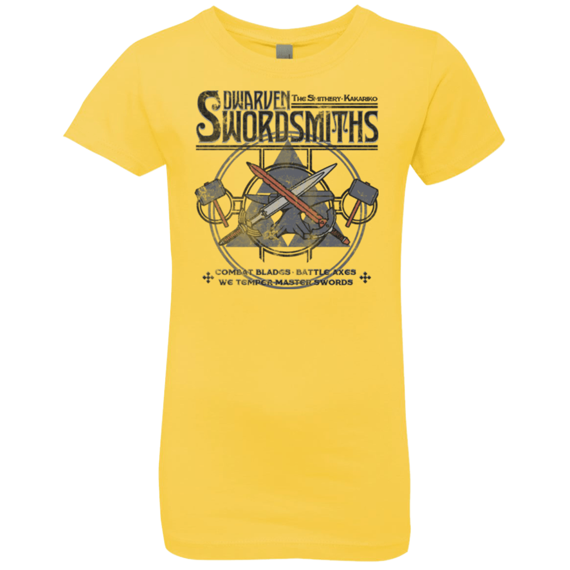 T-Shirts Vibrant Yellow / YXS Dwarven Swordsmiths Girls Premium T-Shirt