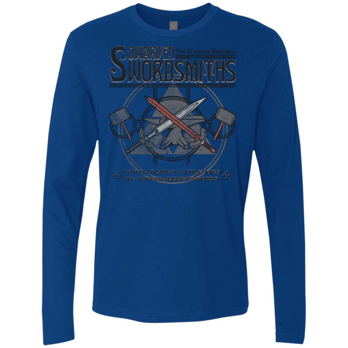 T-Shirts Royal / Small Dwarven Swordsmiths Men's Premium Long Sleeve