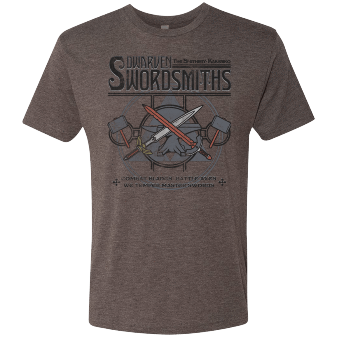 T-Shirts Macchiato / Small Dwarven Swordsmiths Men's Triblend T-Shirt