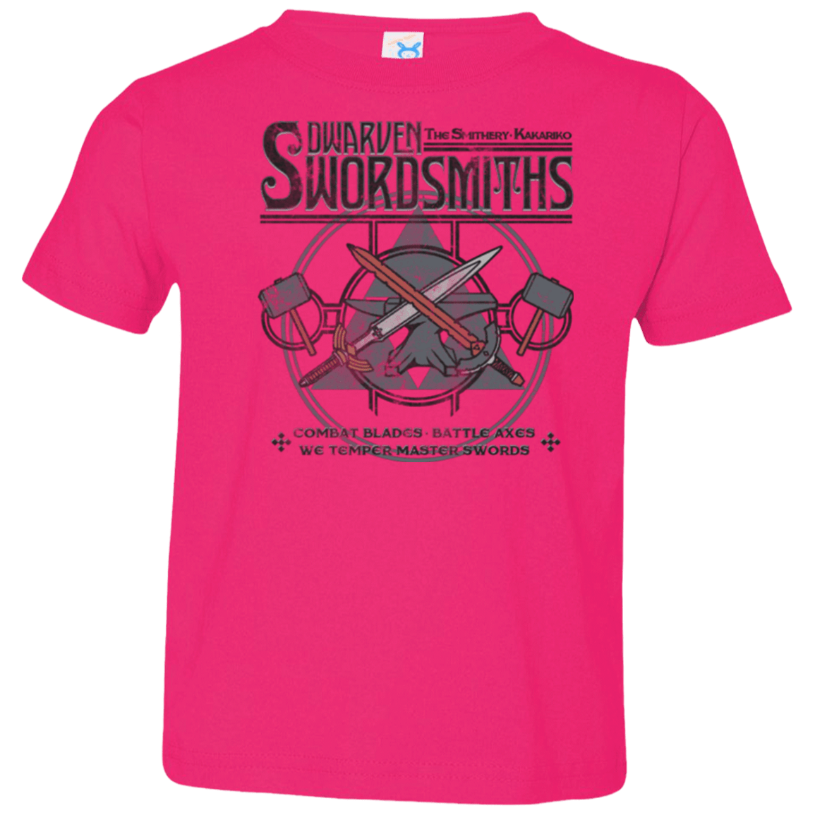 T-Shirts Hot Pink / 2T Dwarven Swordsmiths Toddler Premium T-Shirt